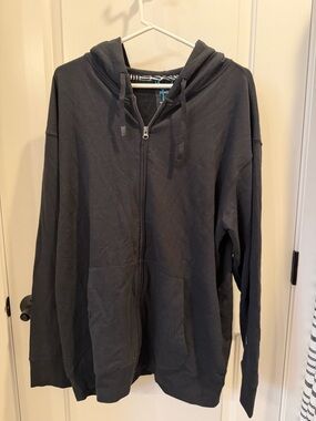 STANCE- Men’s XXL, Black Zip-Up Butterblend Hoodie with Drawstring Hood